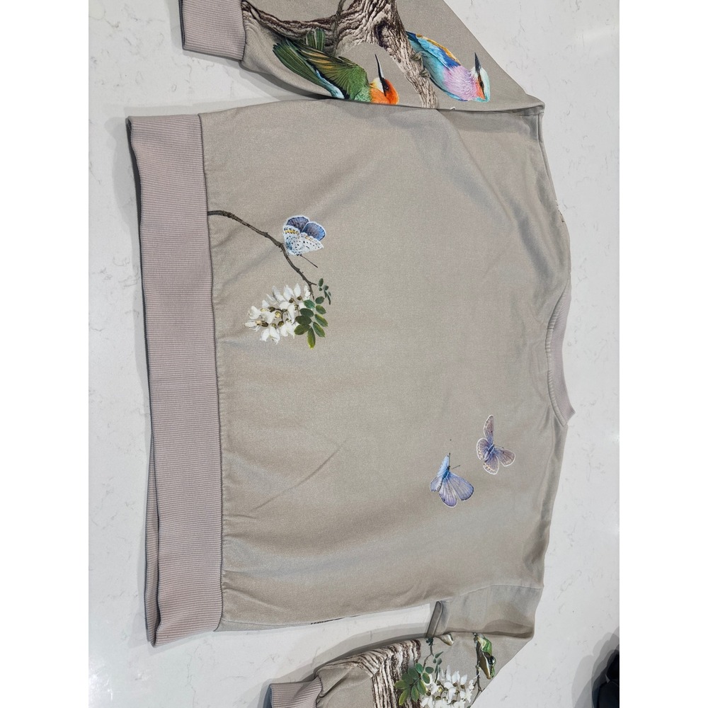 Molo Kids Maxi Sweatshirt Tree Living Leopard Bird Organic Cotton Size 164 14Y - Picture 6 of 13